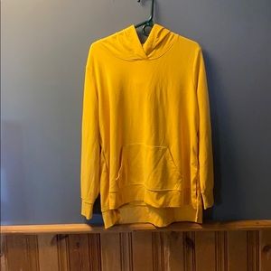 old navy thin yellow hoodie